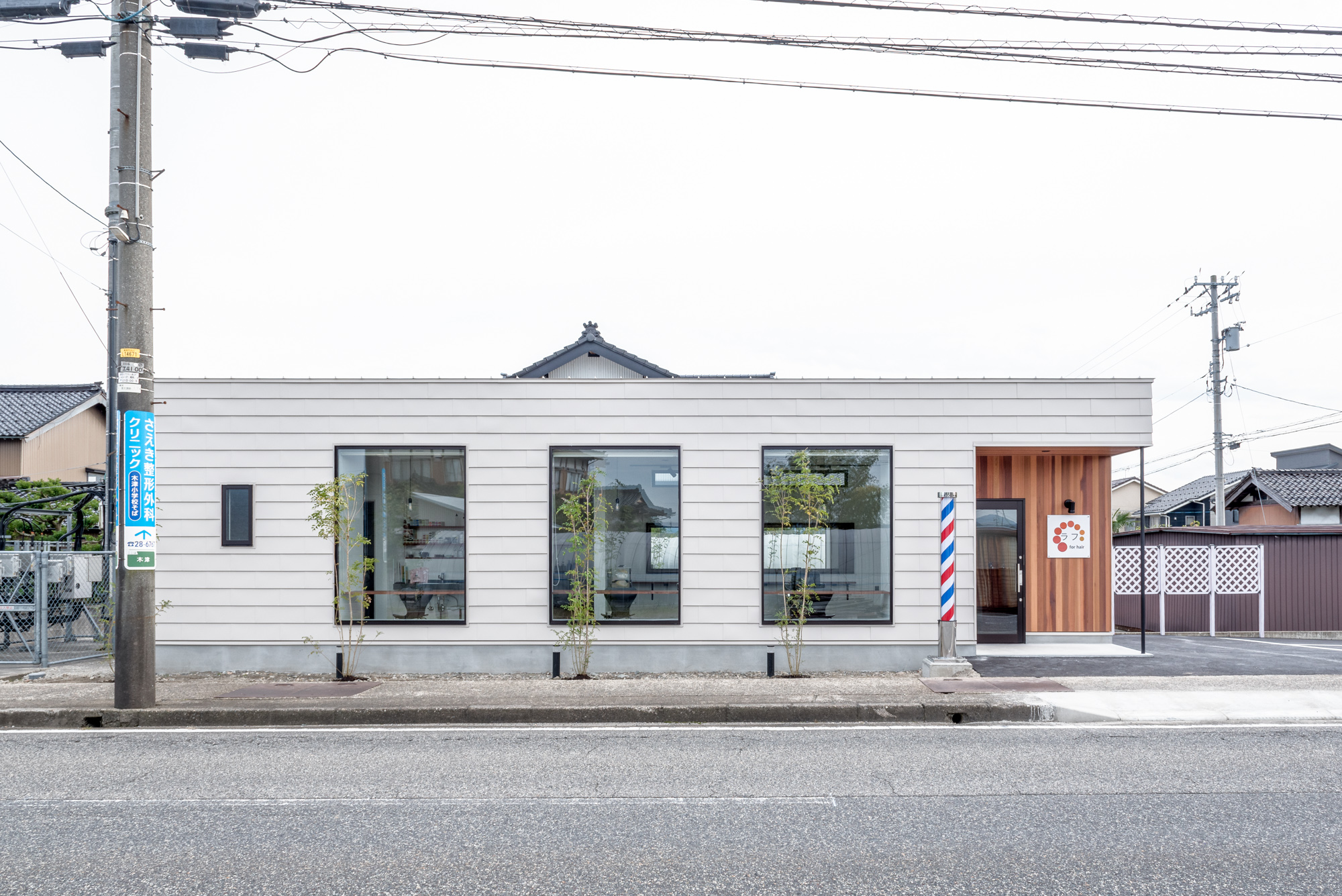 建築写真｜富山県｜Barber shop rough(理容室)｜設計：atelier MiKi